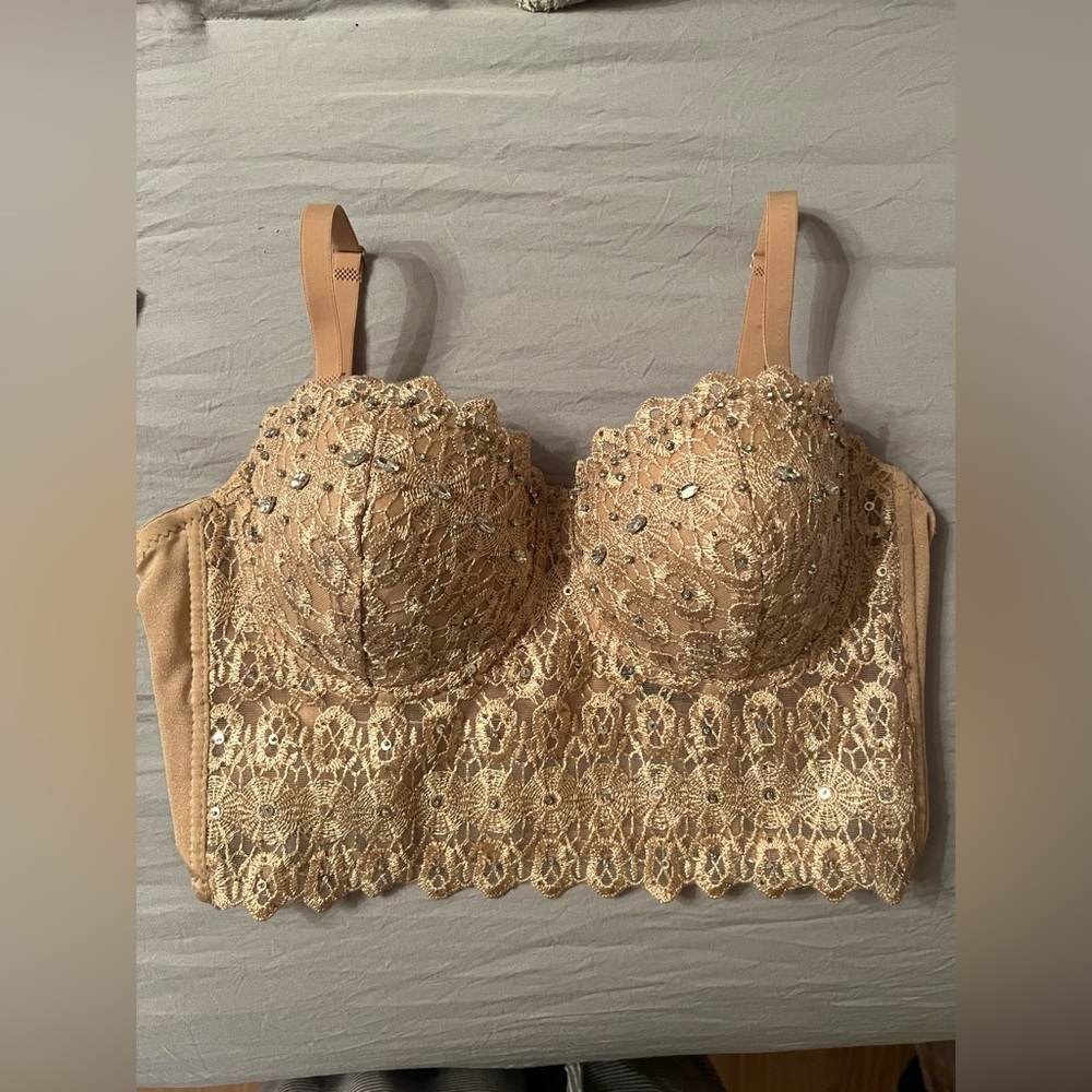 Embellished lace bralette size women’s small